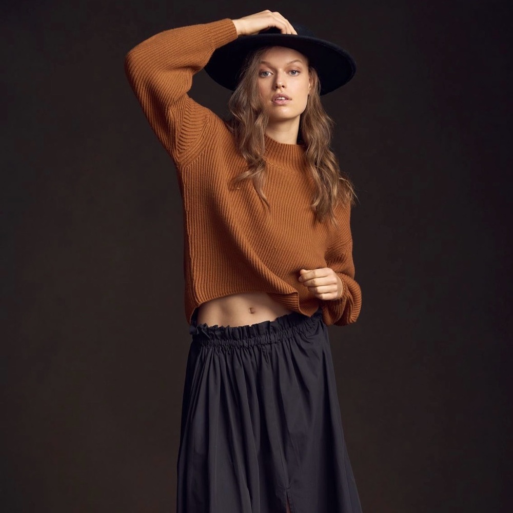 Maeve Easy Pullover Sweater in Honey (Size Small) - NWT